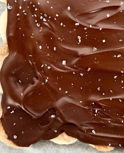 Chocolate Banana Bark with Granola Butter