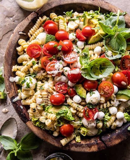 Caprese Caesar Pasta Salad