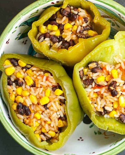 Instant Pot Vegetarian Stuffed Peppers With Black Beans