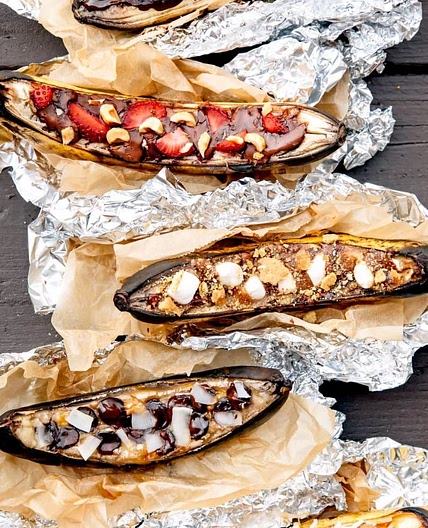 Campfire Banana Boats