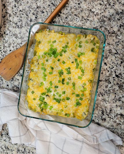 Skinny Green Chicken Enchilada Bubble Up