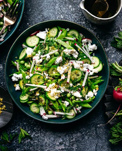 Snow Pea and Radish Salad