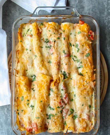 Seafood Enchiladas