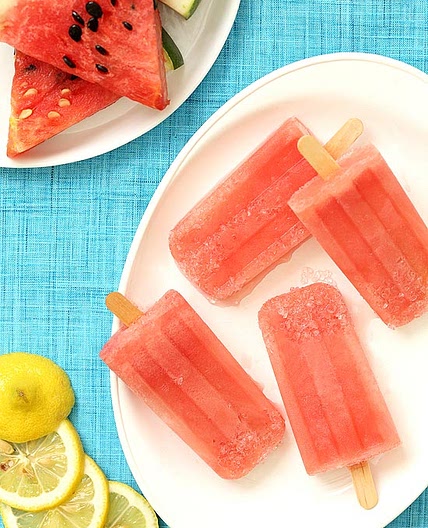 Watermelon Margarita Popsicles (Tequila and Non Alcoholic)