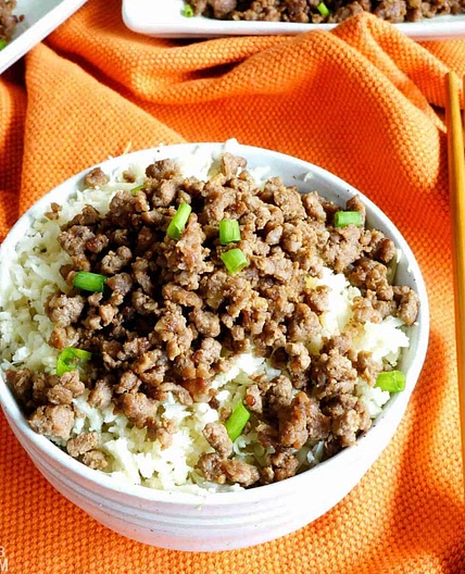 Keto Korean Ground Beef Bowl