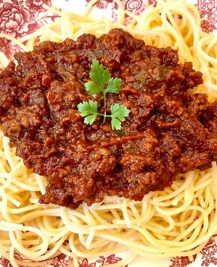 THE BEST BBQ Spaghetti