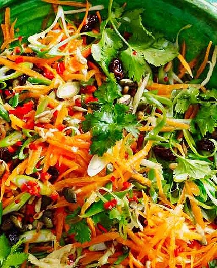 Zingy carrot salad