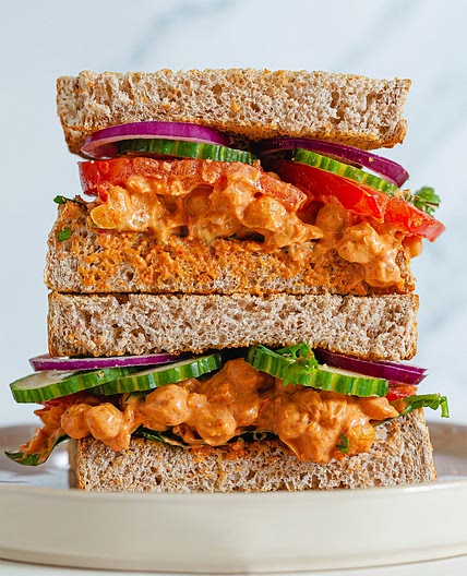 Chickpea Masala Sandwich