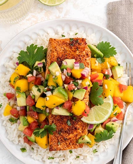 Chili-Lime Air Fryer Salmon