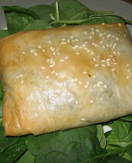 Chicken, Cheese and Mushroom Strudels