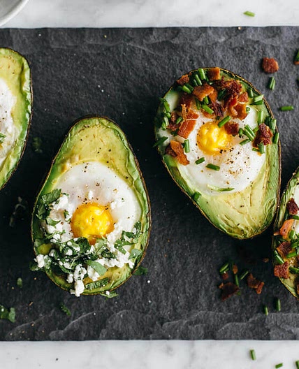 Baked Eggs in Avocado