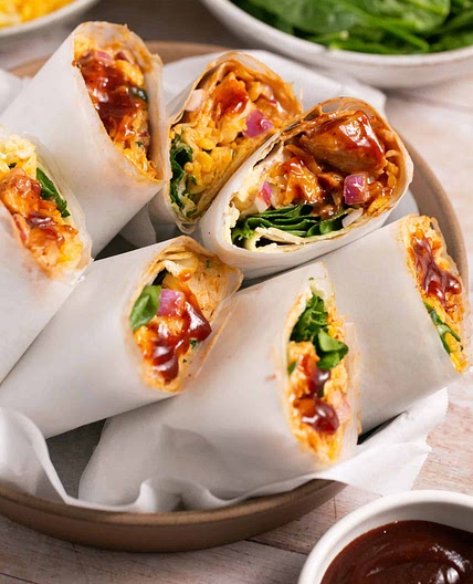 10-Minute BBQ Chicken Wrap