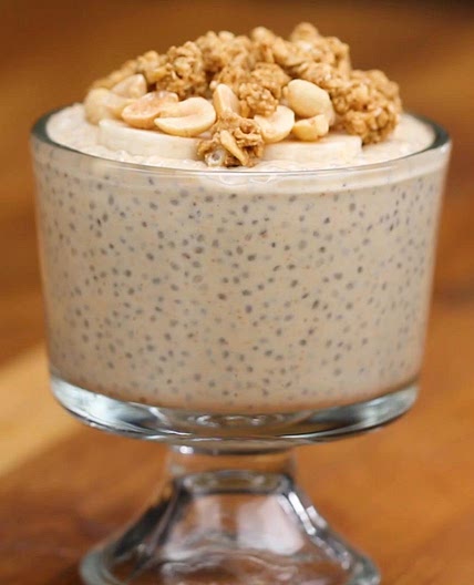 Peanut Butter Banana Crunch Chia Seed Pudding Recipe by Tasty