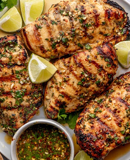 Grilled Chili Cilantro Lime Chicken