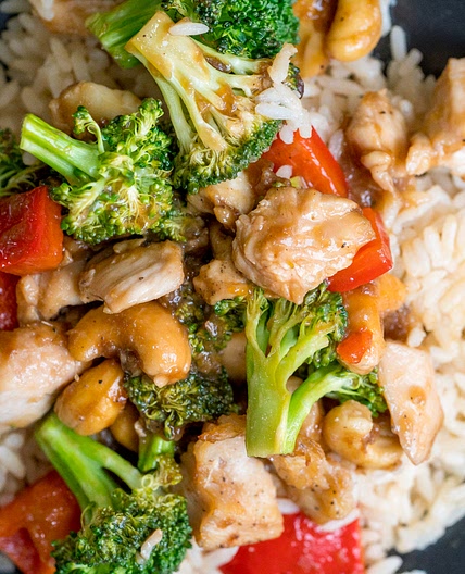 Sheet Pan Cashew Chicken