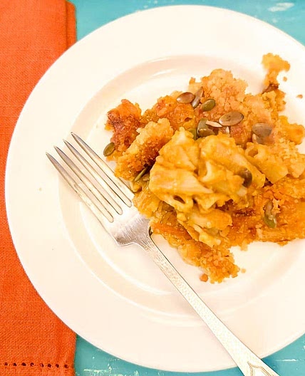 Low FODMAP Sheet Pan Pumpkin Mac and Cheese