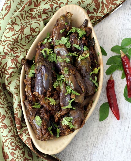 Vankaya Kobbari Karam - Stuffed Brinjal