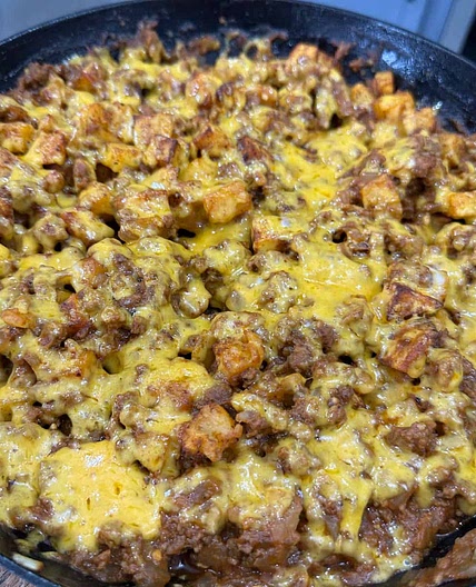 Sloppy Joe Potato Skillet