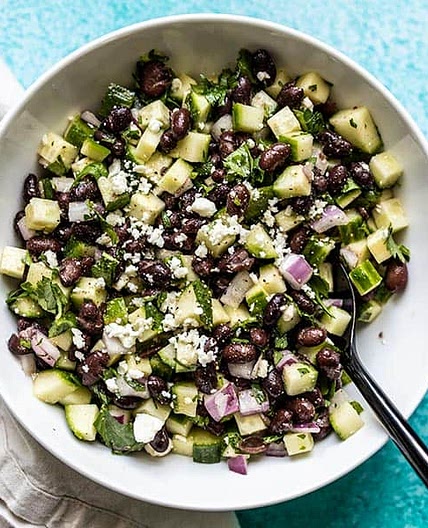 Cucumber and Black Bean Salad