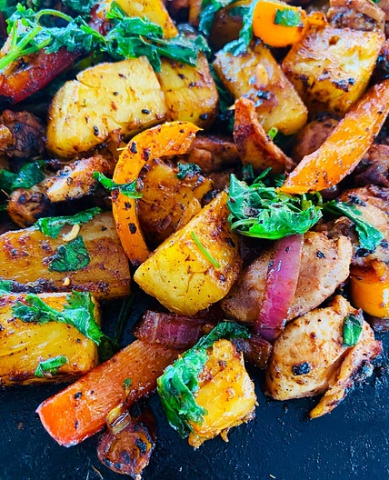 Blackstone Caribbean Chicken Stir Fry