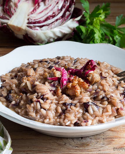 RISOTTO AL RADICCHIO CON SALSICCIA