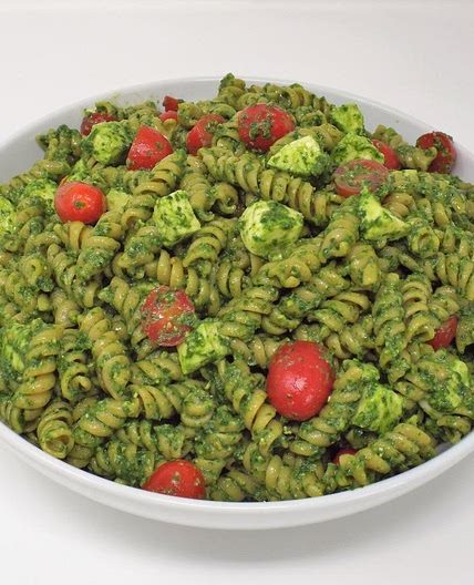 Spinach Pesto Pasta Salad