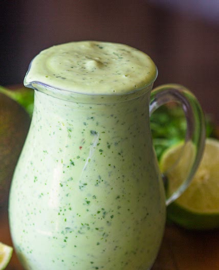Healthy Creamy Avocado Cilantro Lime Dressing