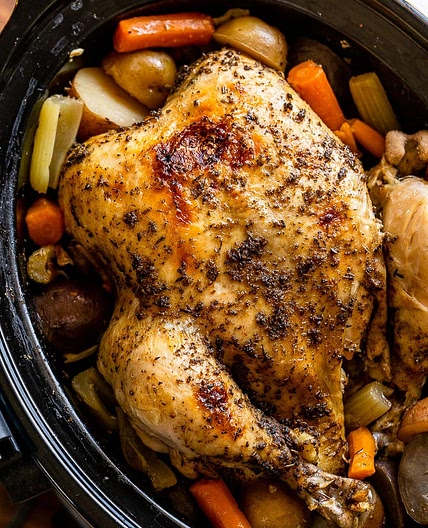 Slow Cooker Whole Chicken Recipe