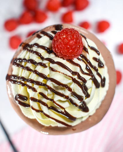Chocolate Raspberry Milkshake Recipe