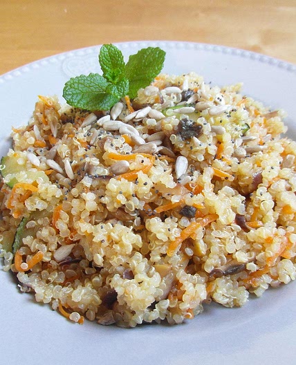 Receita de Salada de quinoa com abobrinha