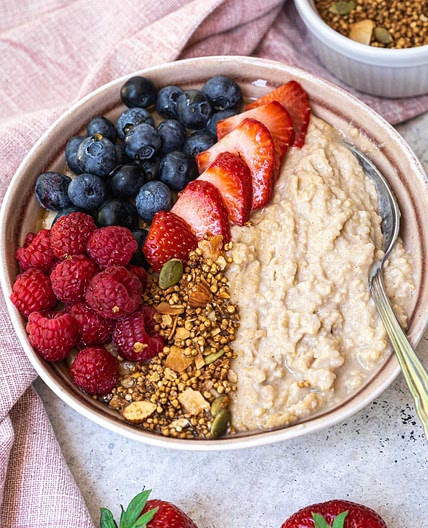 Creamy Millet Porridge with Fresh Fruit