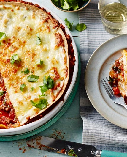 Mexican tortilla bake