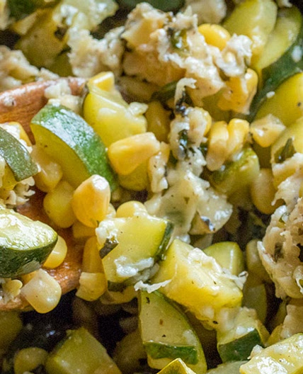 Parmesan Zucchini and Corn