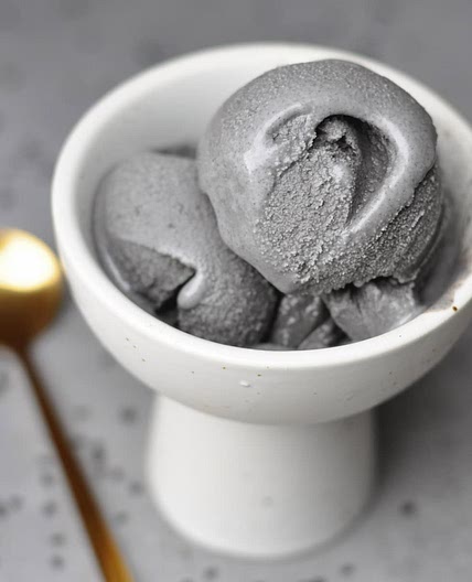 Vegan Black Sesame Ice Cream
