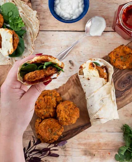 Falafel and Halloumi Wrap - Copycat Pret Recipe