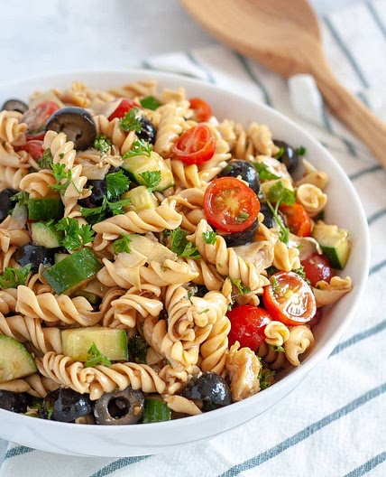 Olive and Artichoke Pasta Salad