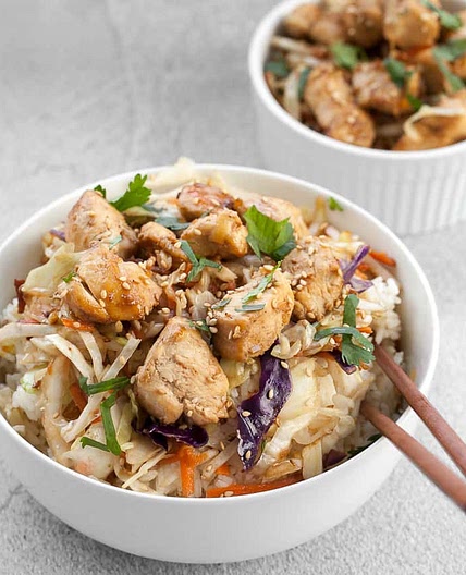 Egg Roll In A Bowl With Chicken