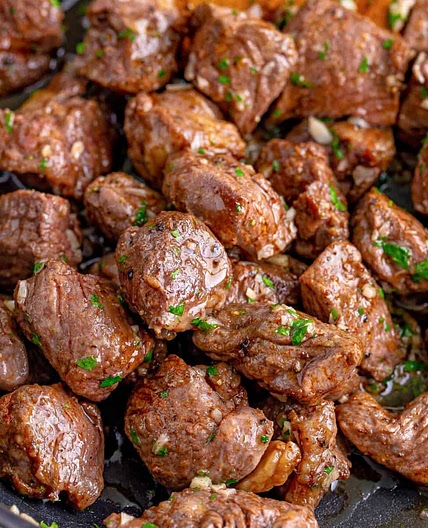 Air Fryer Garlic Butter Steak Bites