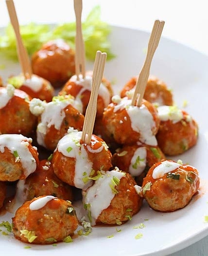 Buffalo Chicken Meatballs