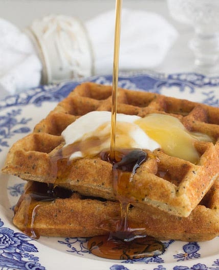 Lemon Poppy Seed Waffles