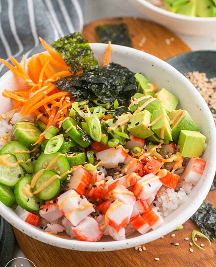 California Roll Sushi Bowls
