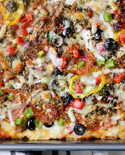 Supreme Focaccia Pizza