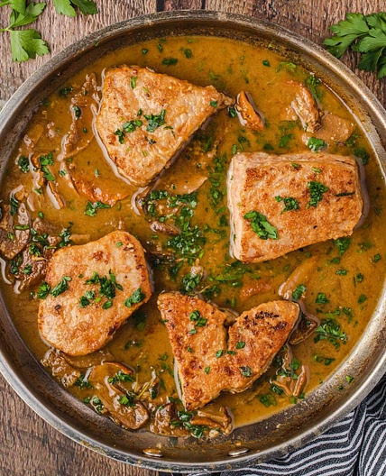 Yellowfin Tuna Steaks Alla Genovese