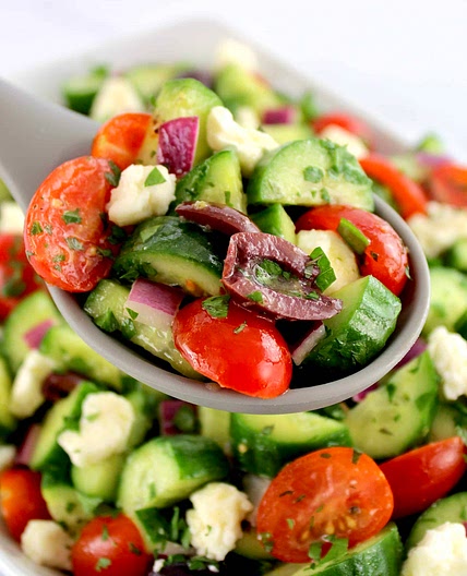 Mediterranean Cucumber Salad