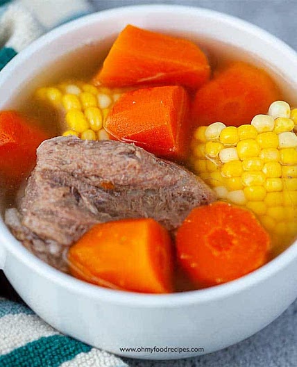 Sweet Corn Carrot Pork Bone Soup