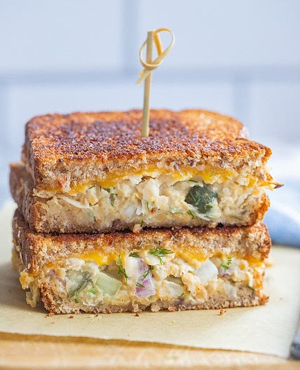 Chickpea Salad Melts (Vegetarian Tuna Melts)