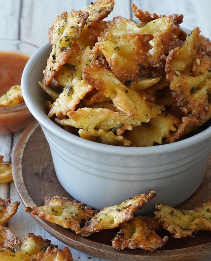 Easy Air Fryer Pasta Chips