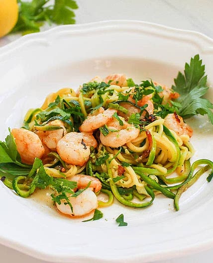 Garlic Shrimp Zucchini Noodles