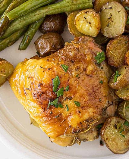 Buttery Garlic Herb Chicken and Potatoes