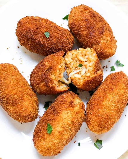 Italian Supplì Recipe (Risotto Rice Croquettes)
